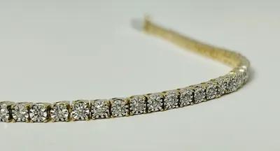 14kt Gold 1.00ctw Diamond Tennis Bracelet