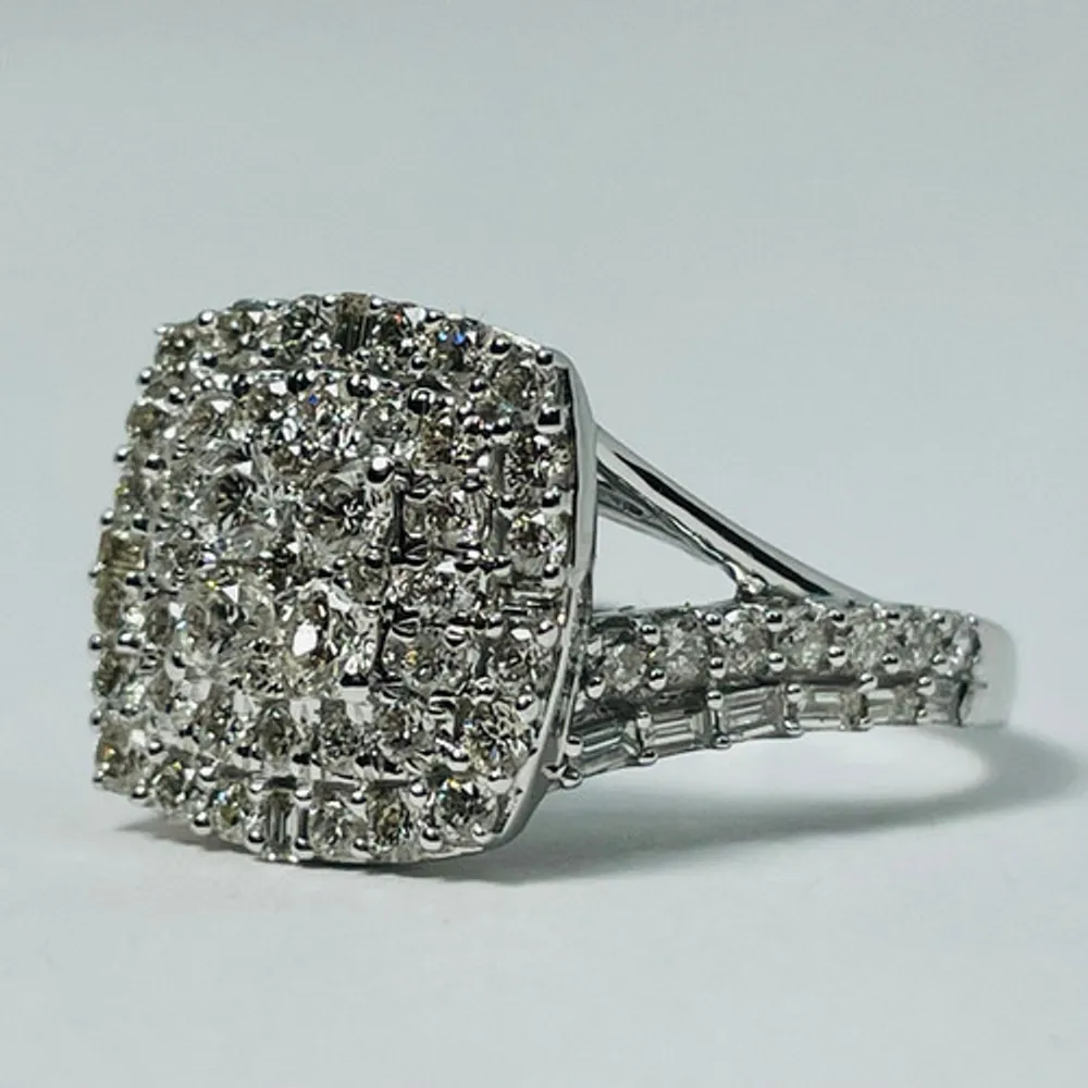 10kt White Gold Diamond Ring 1.35ctw