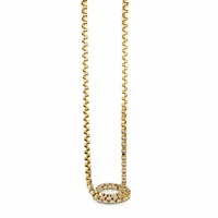 ITALGEM Gold Plated Stainless Steel 5mm Box Chain