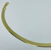 10kt Gold Herringbone Chain