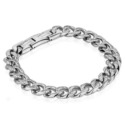 ITALGEM 10.5MM Cuban CZ Bracelet