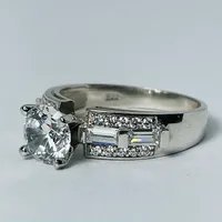 10kt White Gold CZ Set