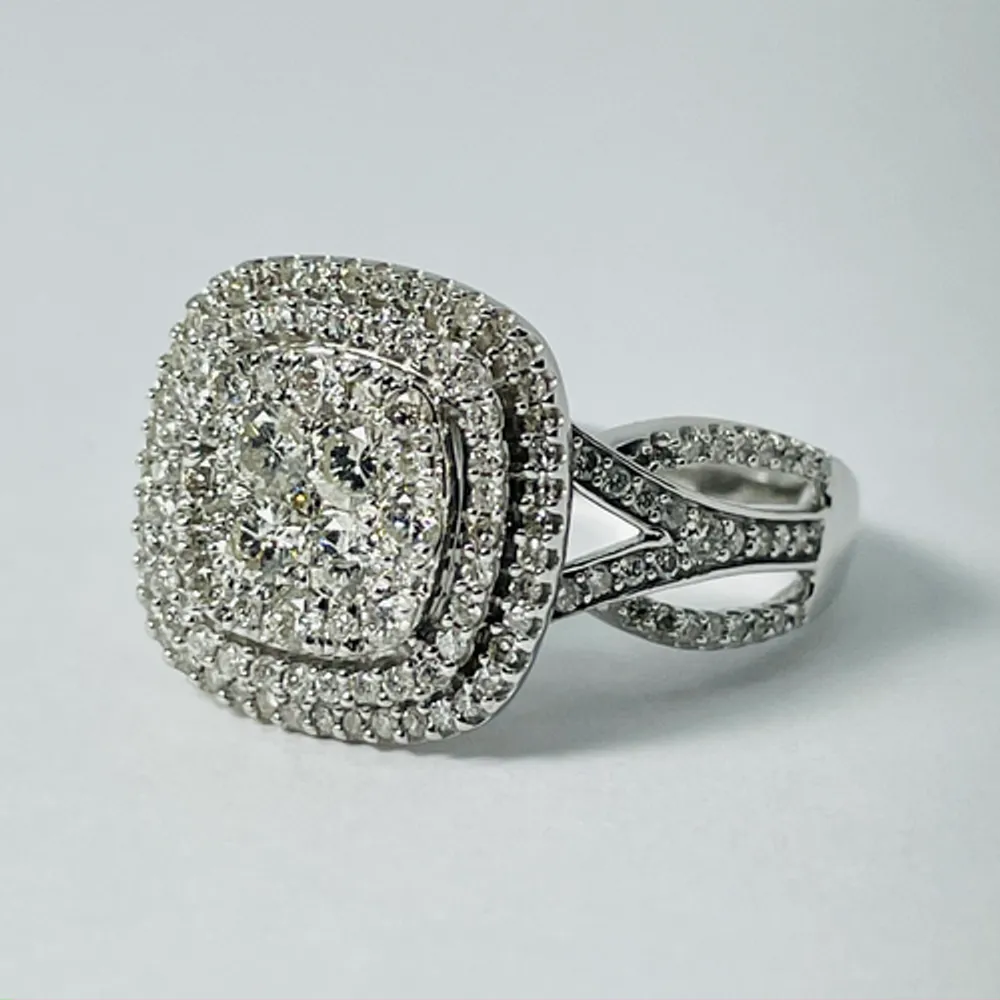 10kt White Gold 1.00ctw Diamond Ring