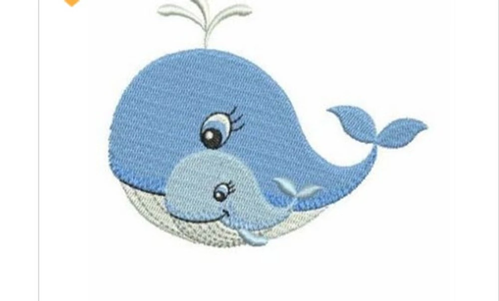 Cute Whales Burping Cloth