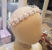 Emma satin flower headband