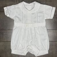 White Pique Romper