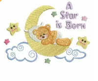 A Star is Born Burping Cloth