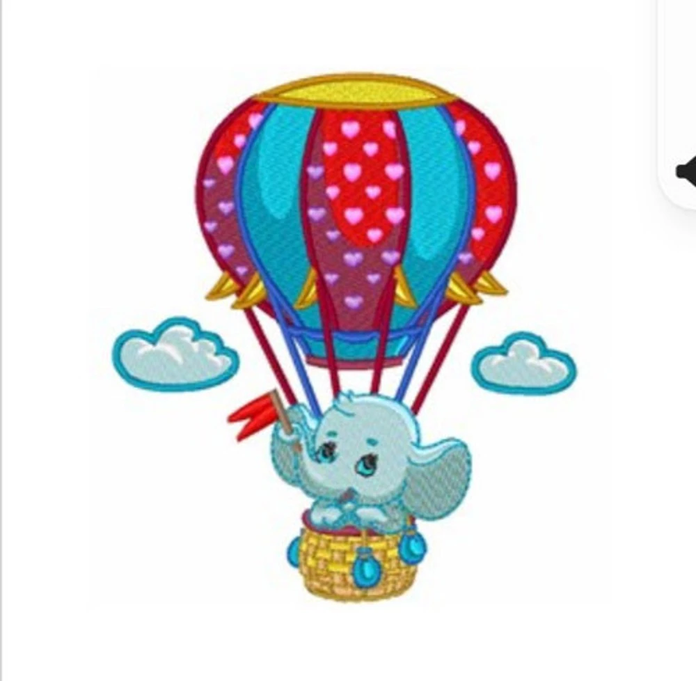 Hot Air Balloon Burping Cloth