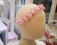 Emma satin flower headband