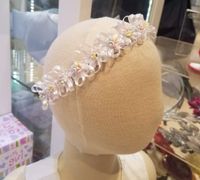 Emma satin flower headband