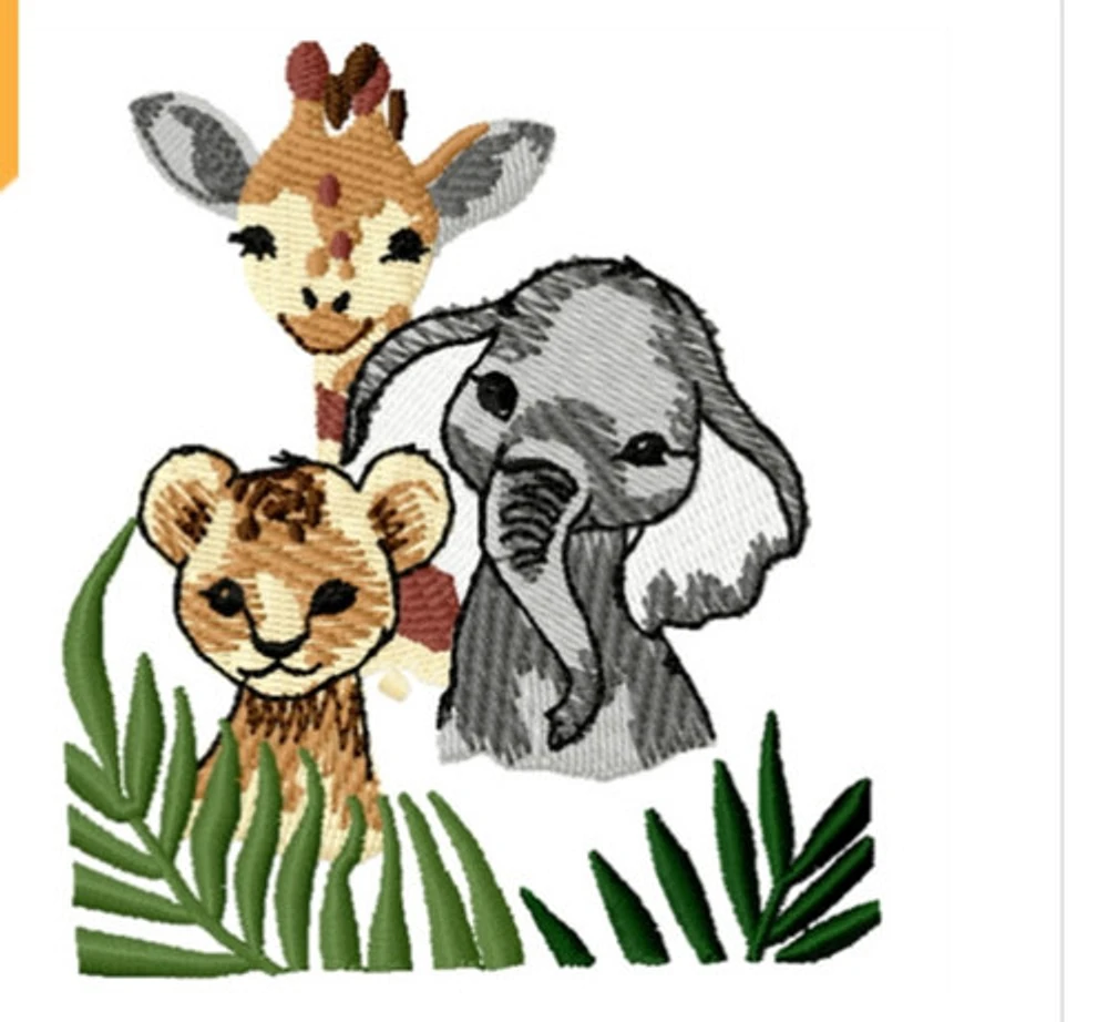 Safari Friends Burping Cloth