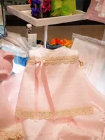 Newborn Linen Dress, Bloomers, Blanket, and shoes Set (Set de Estopilla)