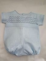 PG Newborn Boy Linen Romper Set