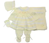 Newborn Knitted Girl Dress Set (Tejido)