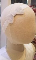 Emilia beaded bow headband