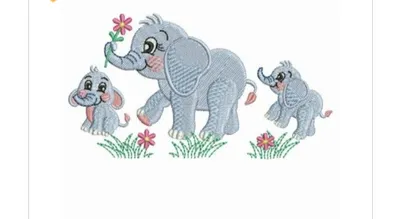 Friendly Elephants Burping Cloths
