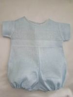 PG Newborn Boy Linen Romper Set