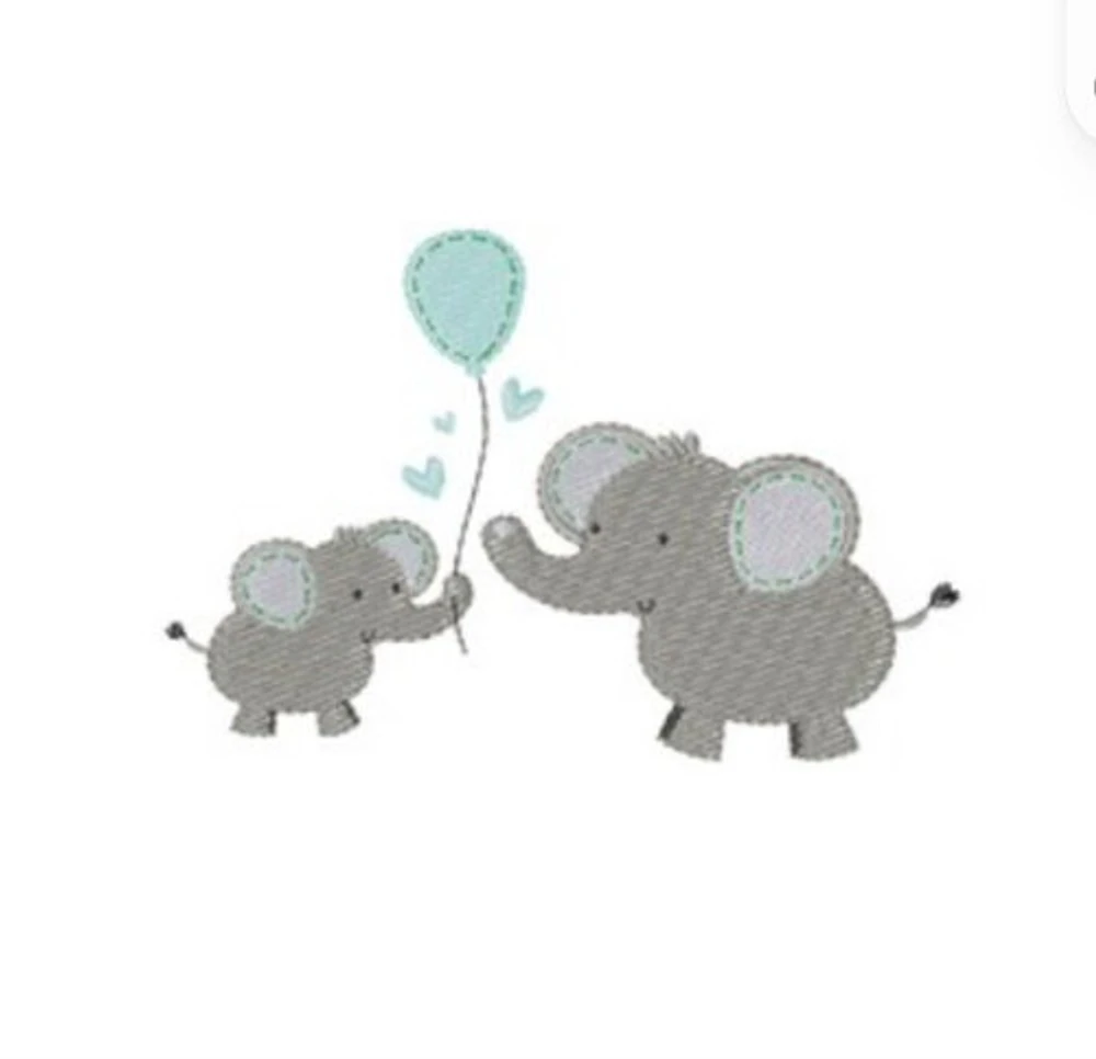 Cute Elephants Burping Cloth