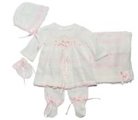 Newborn Knitted Girl Dress Set (Tejido)