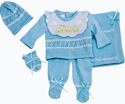 Newborn Knitted Boy Clothing Set (Tejido)