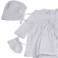 Newborn Knitted Girl Dress Set (Tejido)