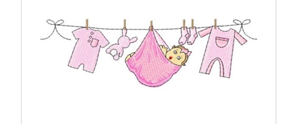 Girl Clothing Line Burping Cloth