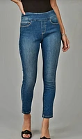 High Rise Skinny Pull-On Jeans