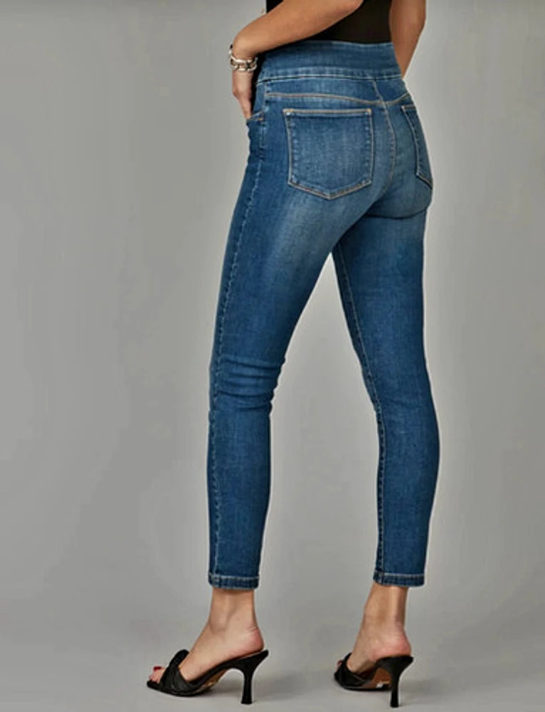 High Rise Skinny Pull-On Jeans