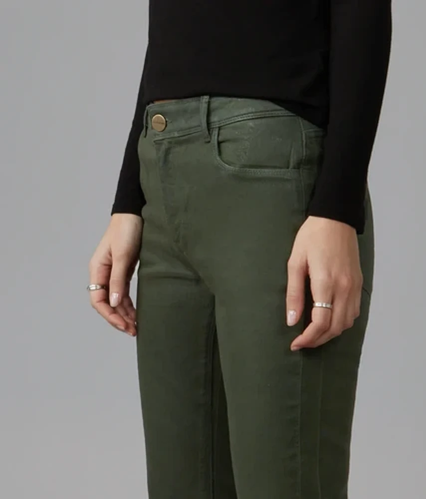 BILLIE - DARK OLIVE  High Rise Bootcut Jeans