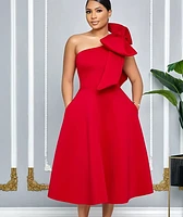 One shoulder Ball Gown Dress