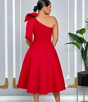One shoulder Ball Gown Dress
