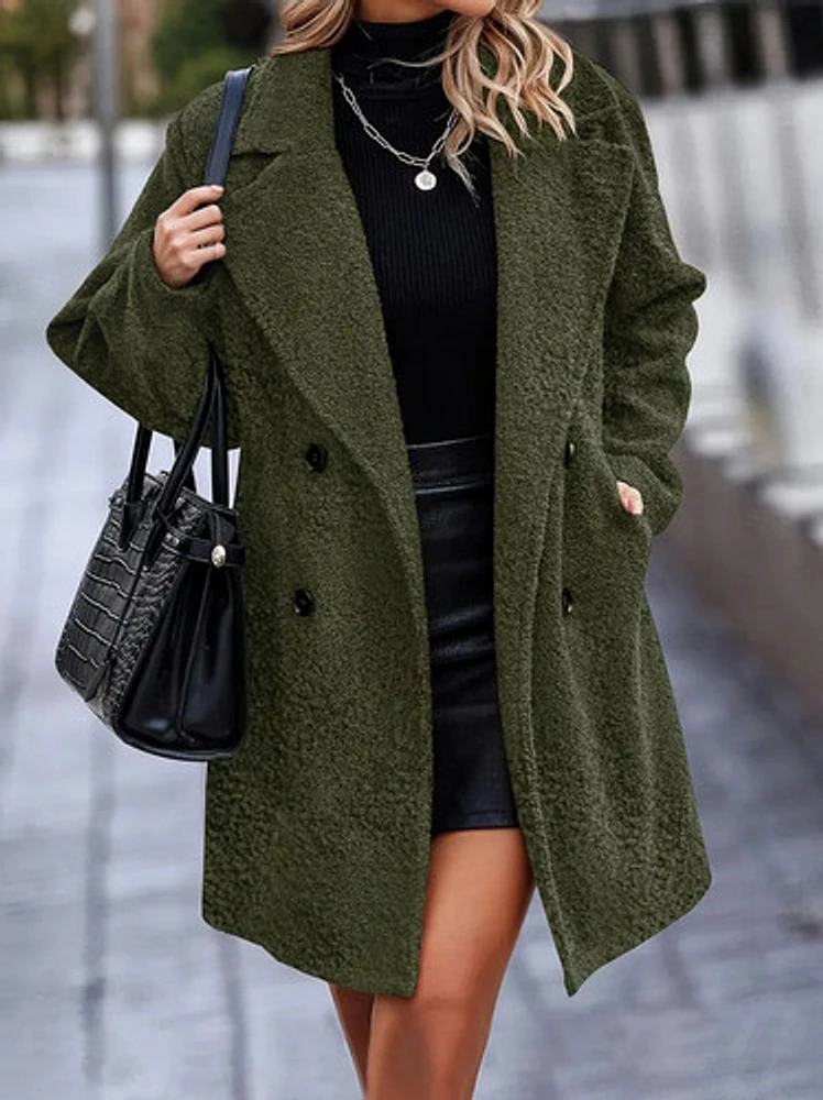 Faux Lamb Wool Coat