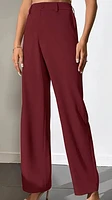 Burgundy Straight Leg Pant