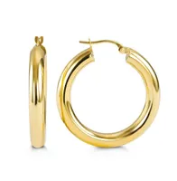 10kt Gold Hoop Earrings 29mm