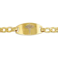 10kt Gold Men's Medical Alert Bracelet