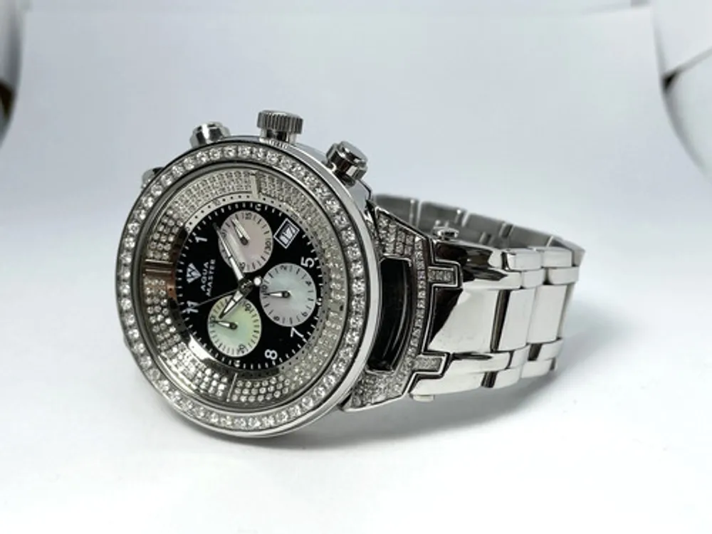 Aqua Master 4.30ct., Diamond Chronograph