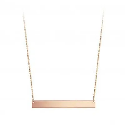 10kt Gold Bar Necklace