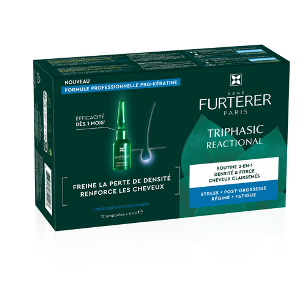 Rene Furterer - Triphasic Reactional - Solution volume des cheveux 12 x 5ml