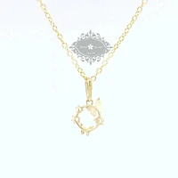 10k Yellow Gold Cubic Zirconia Butterfly Pendant 153732