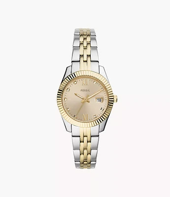 Fossil Scarlette Two Tone Stainless Steel Watch 151580
