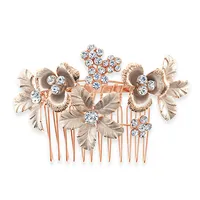 Bridal Rose Gold Hair Comb