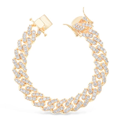 Fashion Cubic Zirconia Cuban Link 7.5" Inches Bracelet 142852