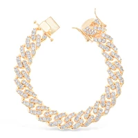 Fashion Cubic Zirconia Cuban Link 7.5" Inches Bracelet 142852