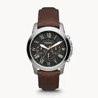 Fossil Grant Chronograph Leather Watch