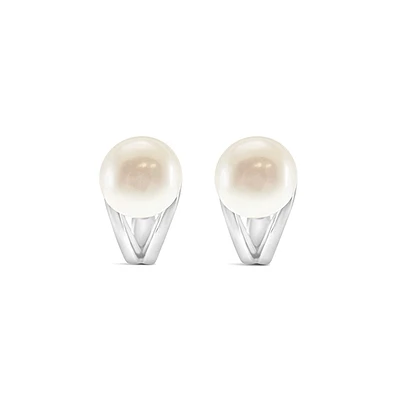 Sterling Silver Pearl Earrings 152292