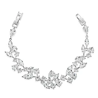 Bridal Silver Cubic Zirconia Bracelet 126692