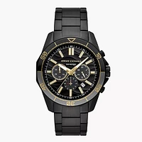 Armani Exchange Chronograph Black Stainless Steel Watch 152895