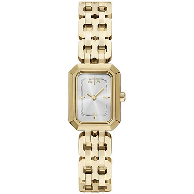 Armani Exchange Two-Hand Rose Gold-Tone Stainless Steel Watch 154355