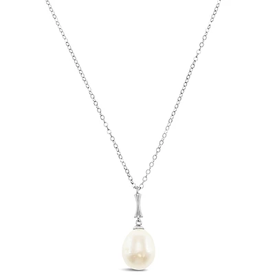 Sterling Silver Pearl Necklace 152280