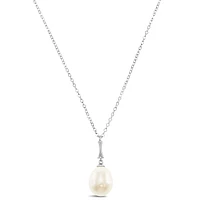Sterling Silver Pearl Necklace 152280